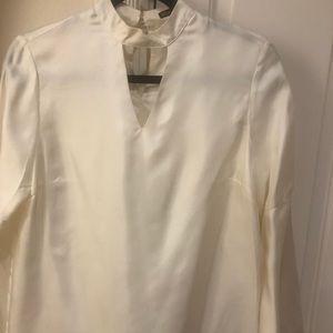 J McLaughlin Silk Keyhole Bell Sleeve Blouse XS